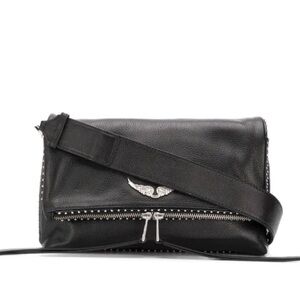 Zadig&Voltaire Rocky studded foldover crossbody bag